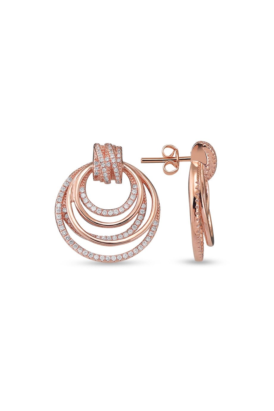 ZIRCON WITH STONE ITALIAN EARRING