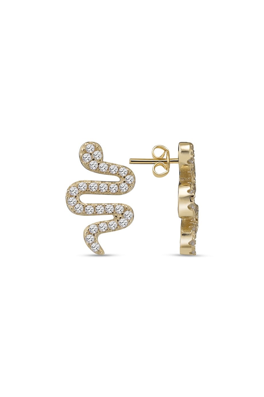 ZIRCON WITH STONE ITALIAN EARRING