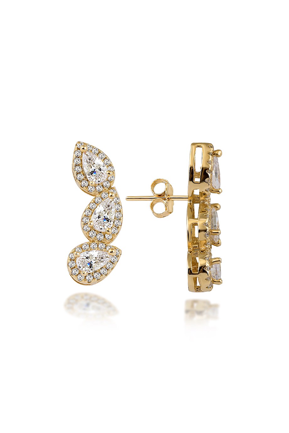 ZİRKON TAŞLI İTALYAN KÜPE