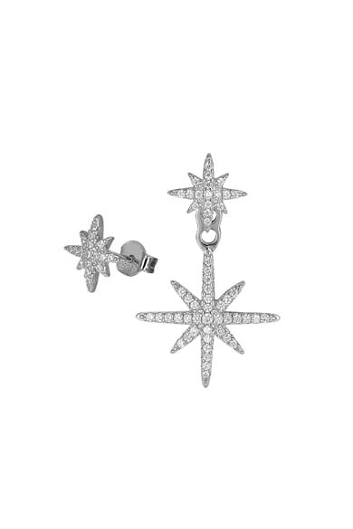 ÖZEL TASARIM İTALYAN TAŞLI YILDIZ KÜPE