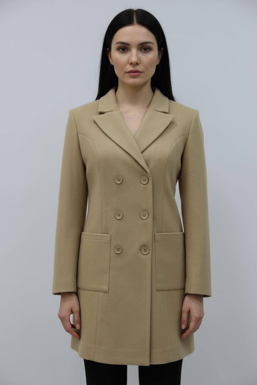 Deve Tüyü Kaşe Kaban