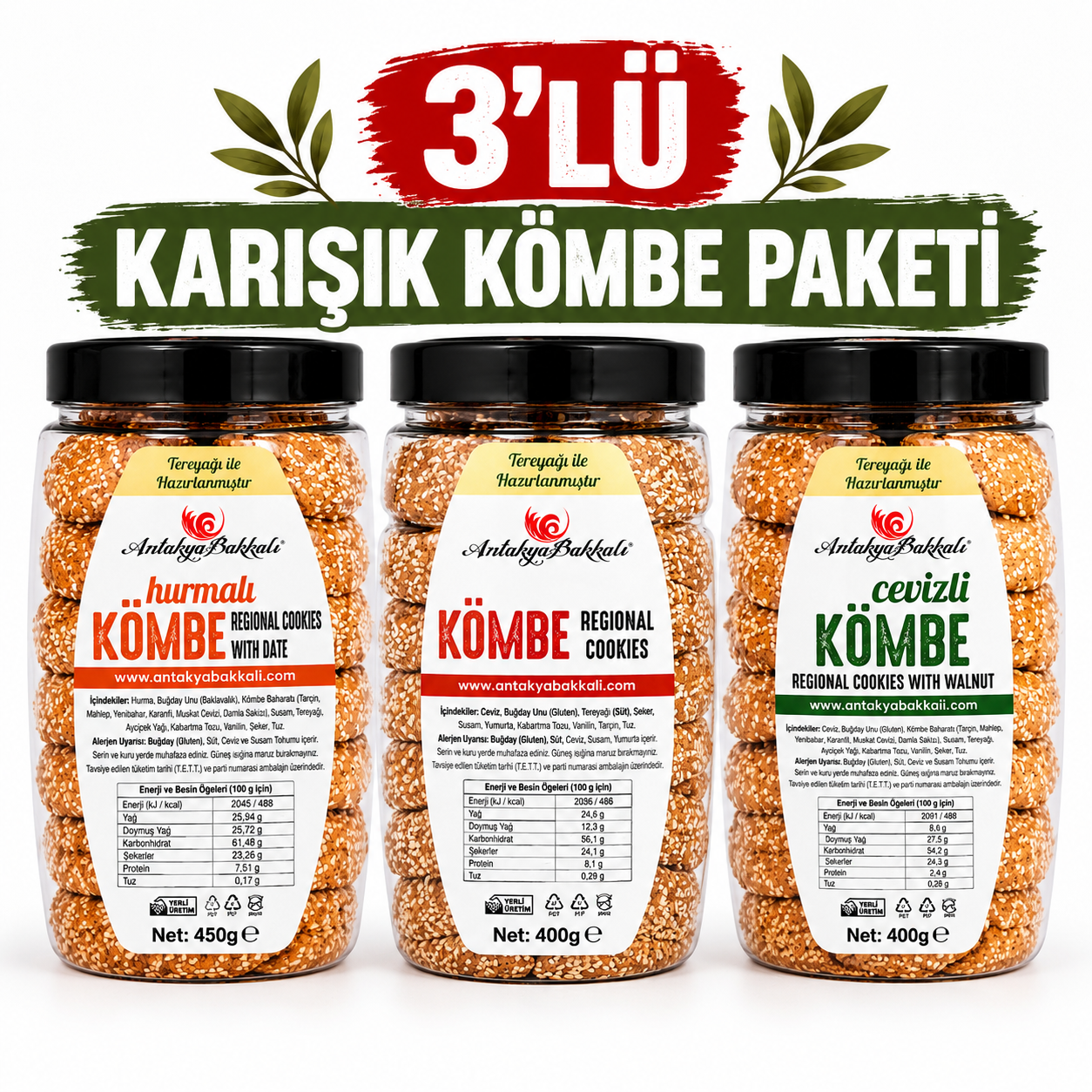 3'lü Karışık Kömbe Paketi