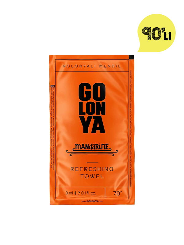 Mandarin Kolonyalı Mendil 90lı 