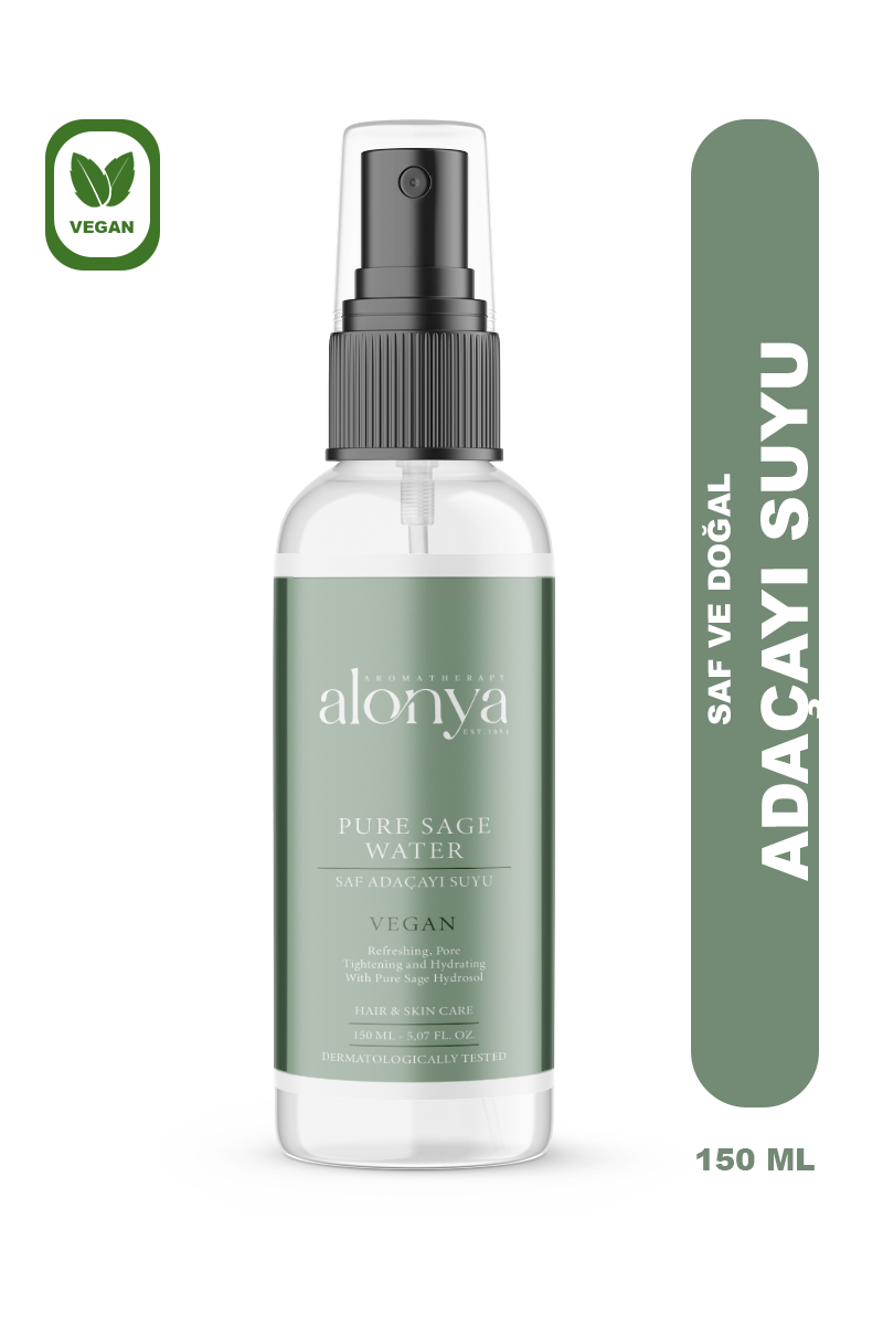 SAF ADAÇAYI HİDROSOLÜ YENİLEYİCİ VE ONARICI ETKİLİ CİLT BAKIM TONİĞİ 150 ML