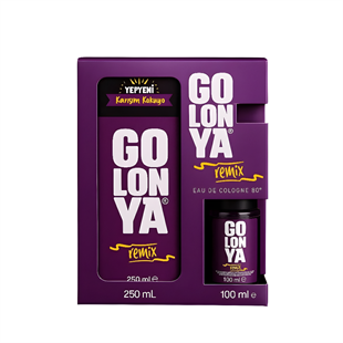 Golonya Remix 2'li Kolonya Koleksiyonu, Narenciyeden Ambere Zarif Bir Geçiş 250ml, 100ml Kofre Set