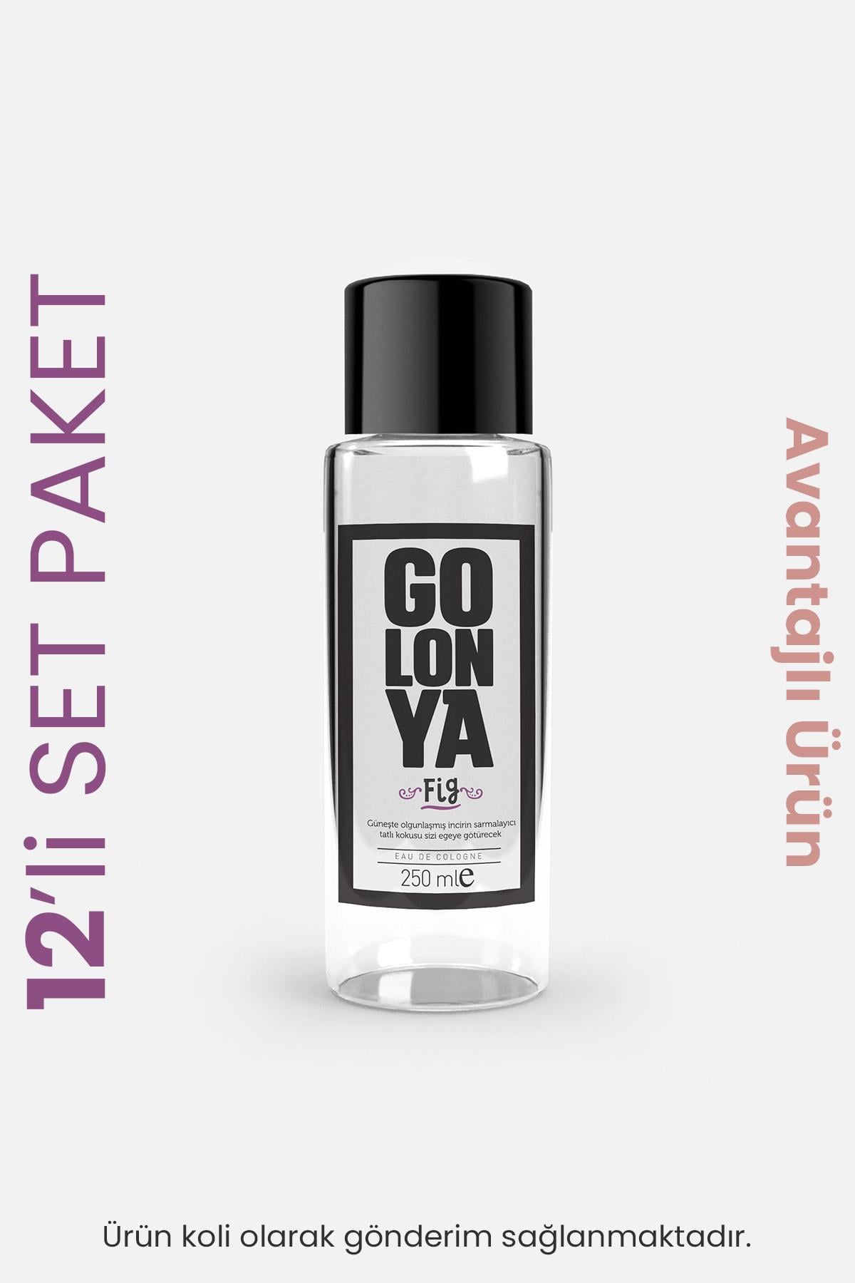 Fig, 12 Adet Ege İnciri Kokulu Kolonya, 250 ml