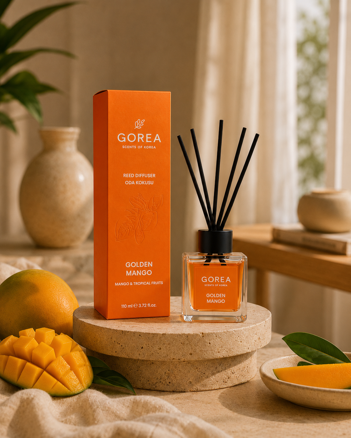 GOREA Çubuklu Oda Kokusu Golden Mango 110 ml