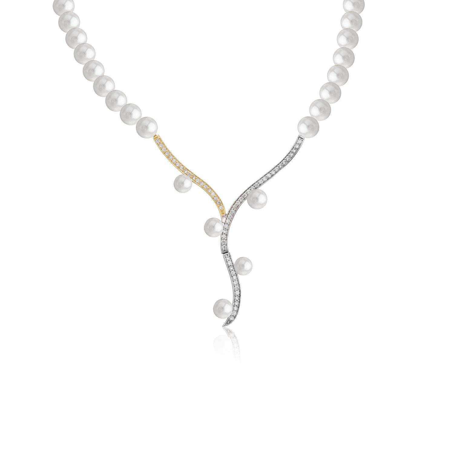 Altın ve İncili Tree Gerdanlık