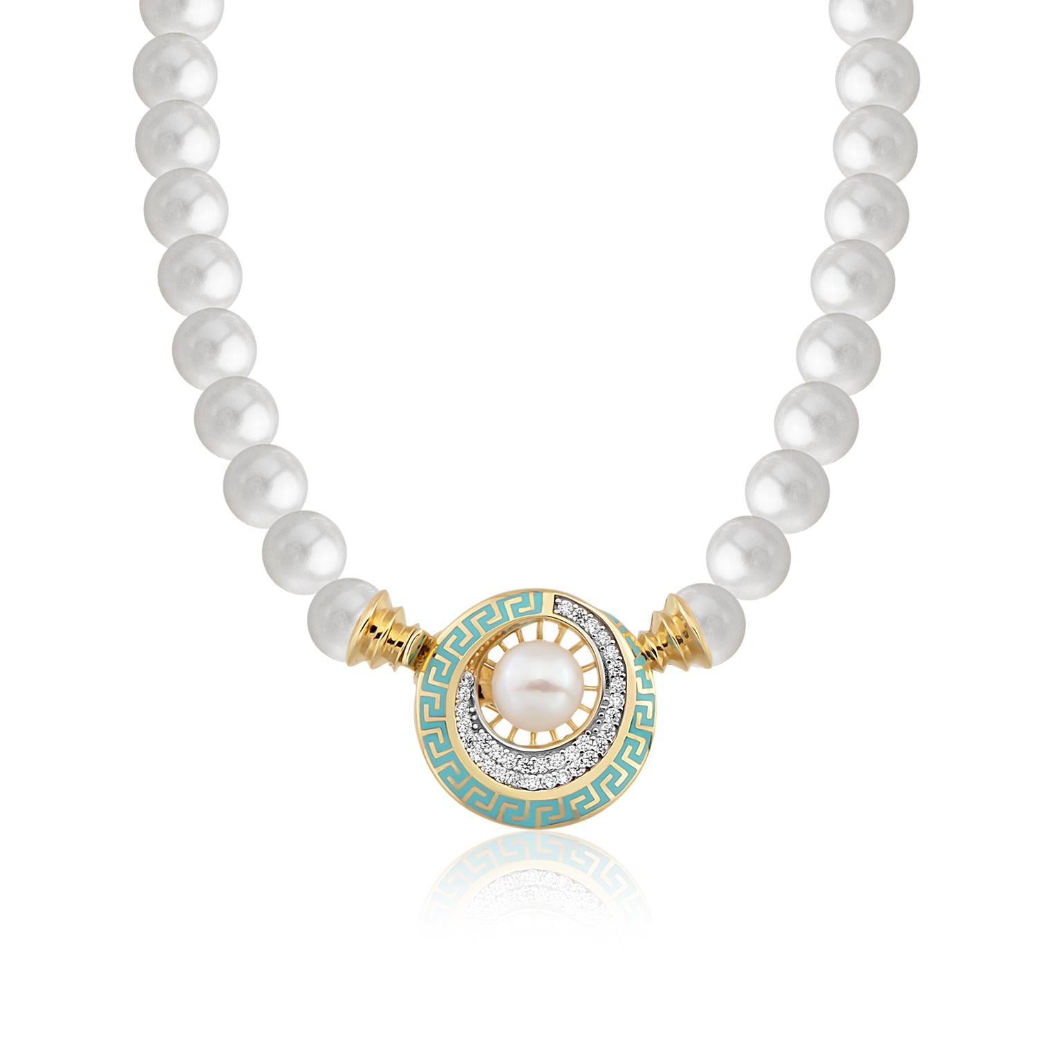 Altın ve İncili Eterna Klips