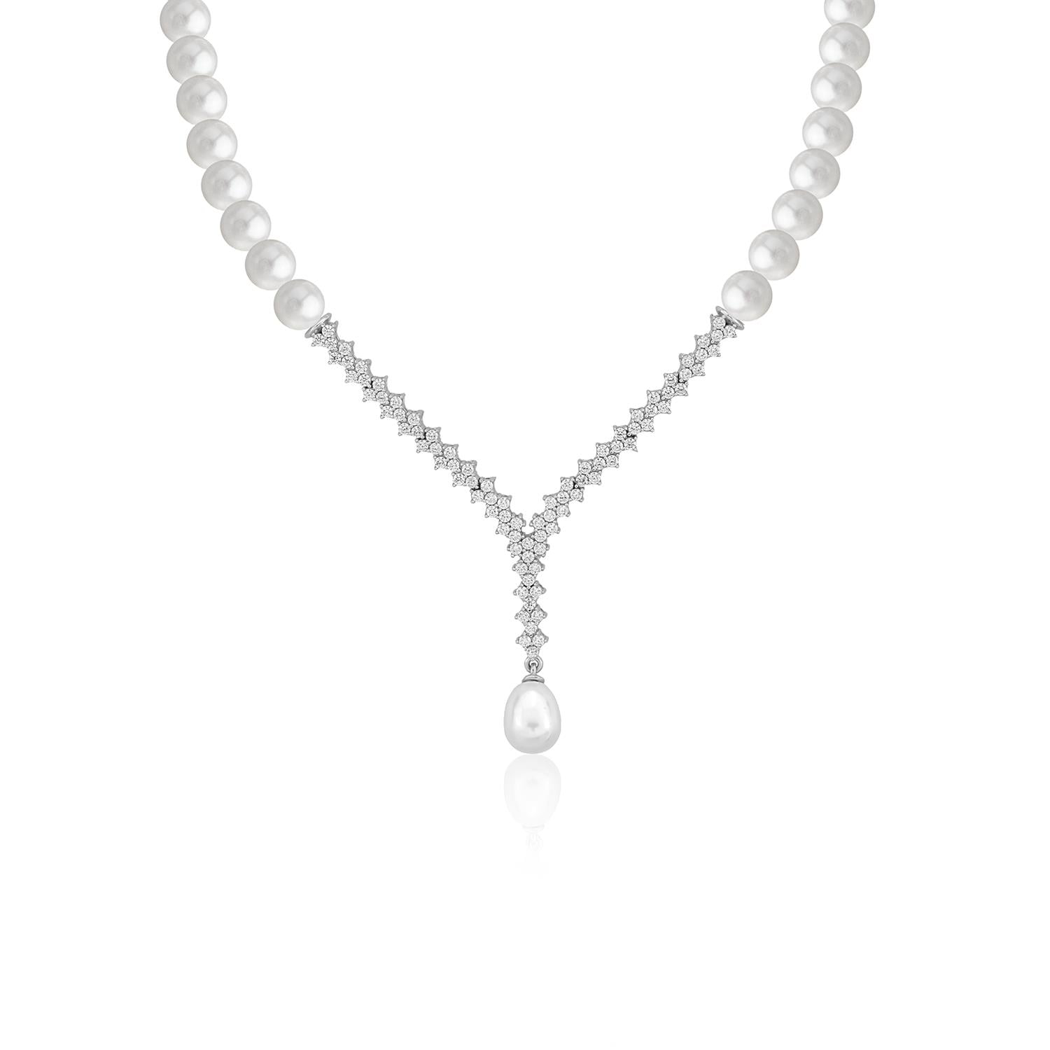 Altın ve İncili Star Gerdanlık