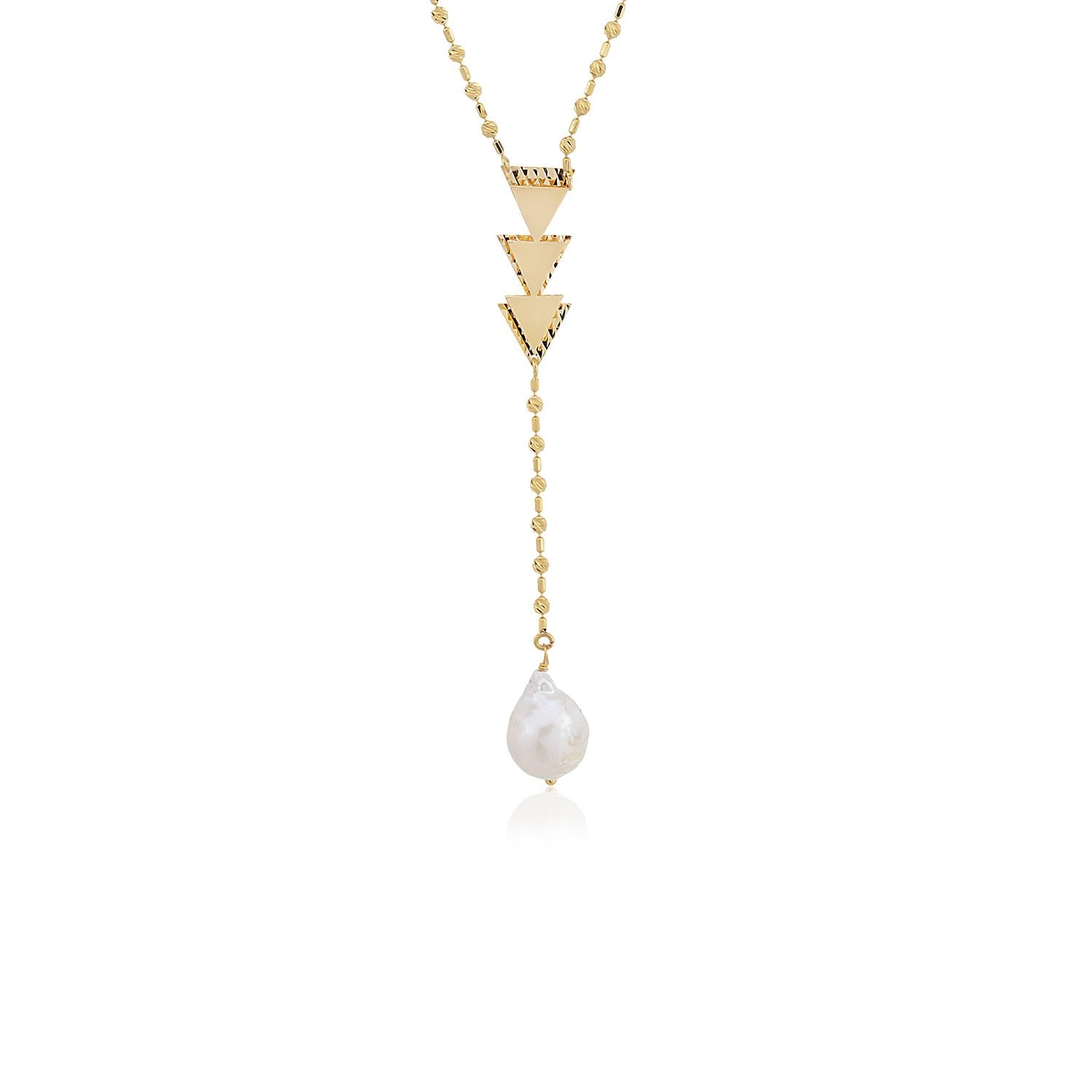 Altın ve İncili Zanoria Kolye