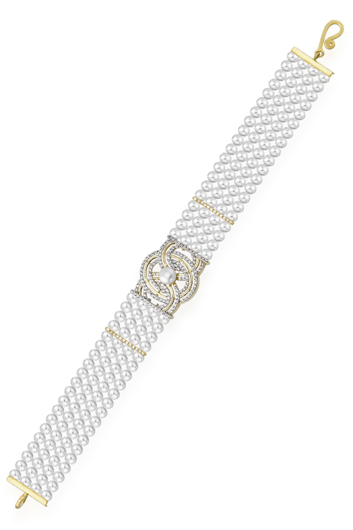 Beatrix İncili Ltınlı Bileklik