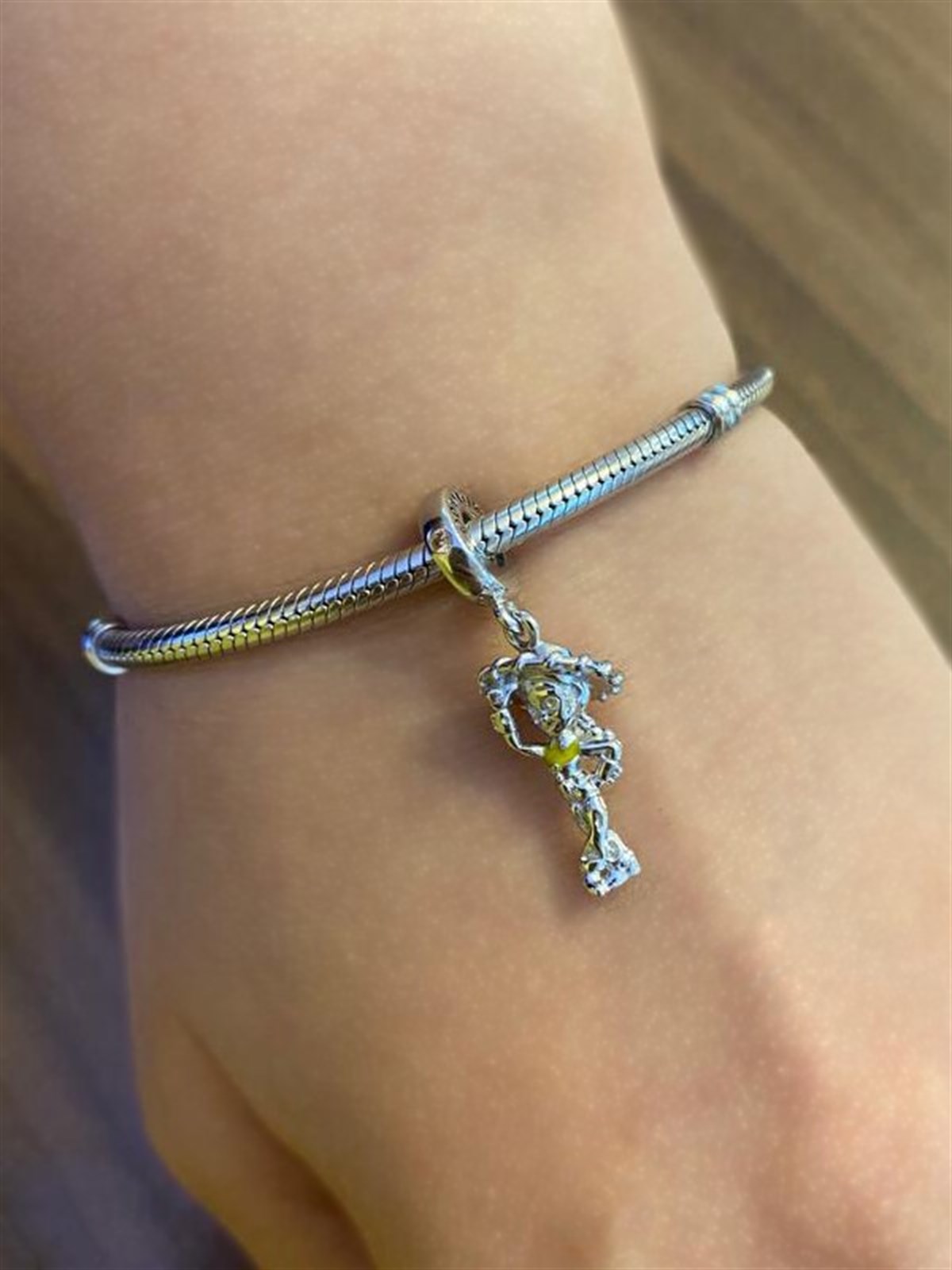  Disney Pixar Toy Story Jessie Dangle Gümüş Charm