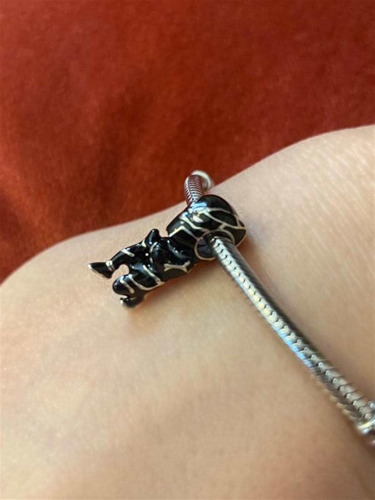  Gümüş Marvel Avengers Black Phanter Charm