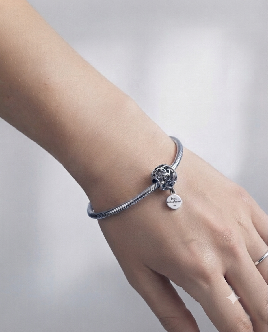 Bayan Gümüş Pandora Bileklik Uyumlu Charm