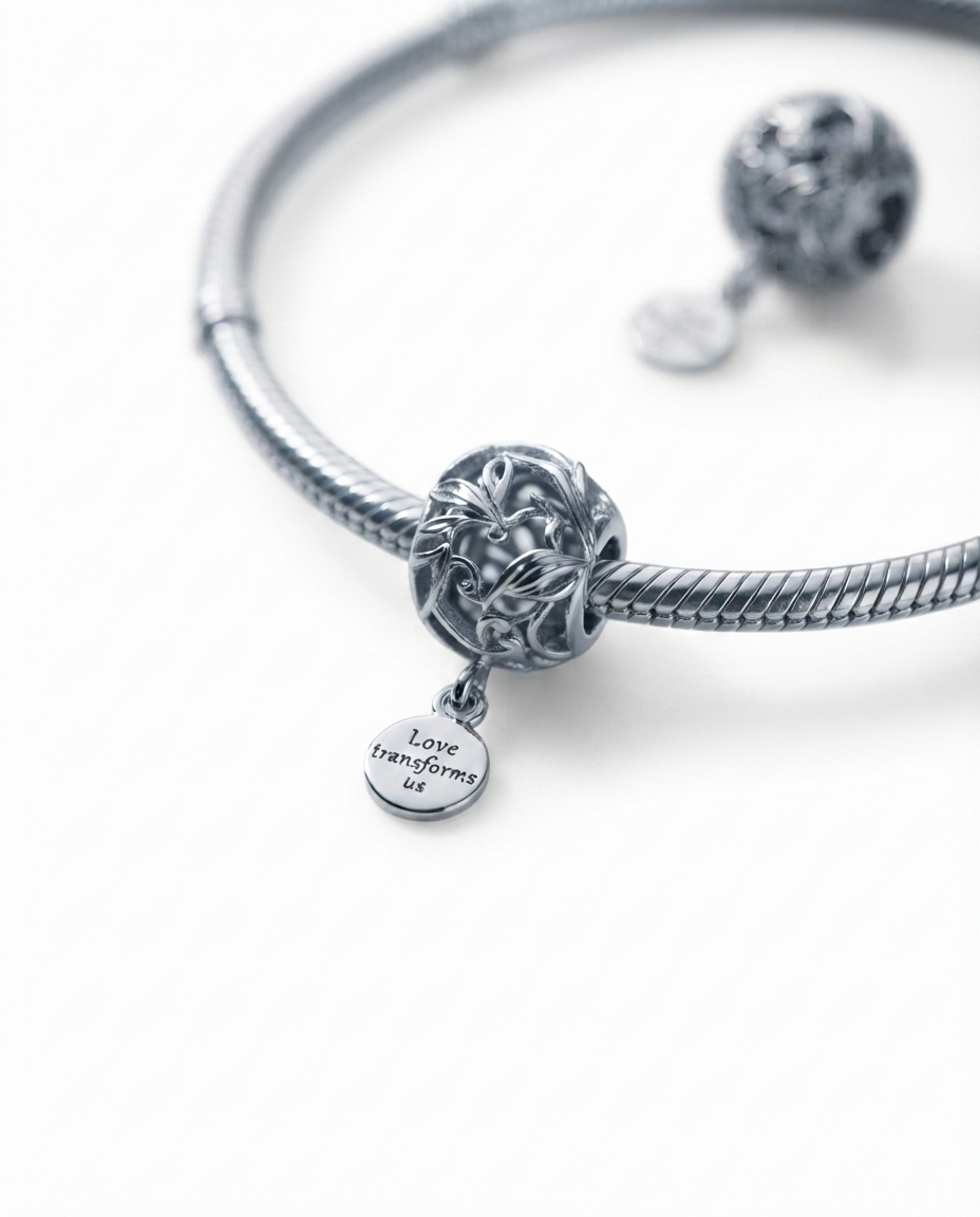 Bayan Gümüş Pandora Bileklik Uyumlu Charm