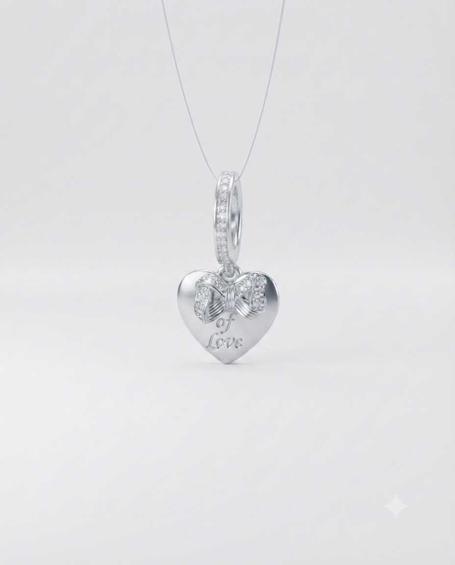 Bayan Gümüş Pandora Bileklik Uyumlu Kurdele Model Charm