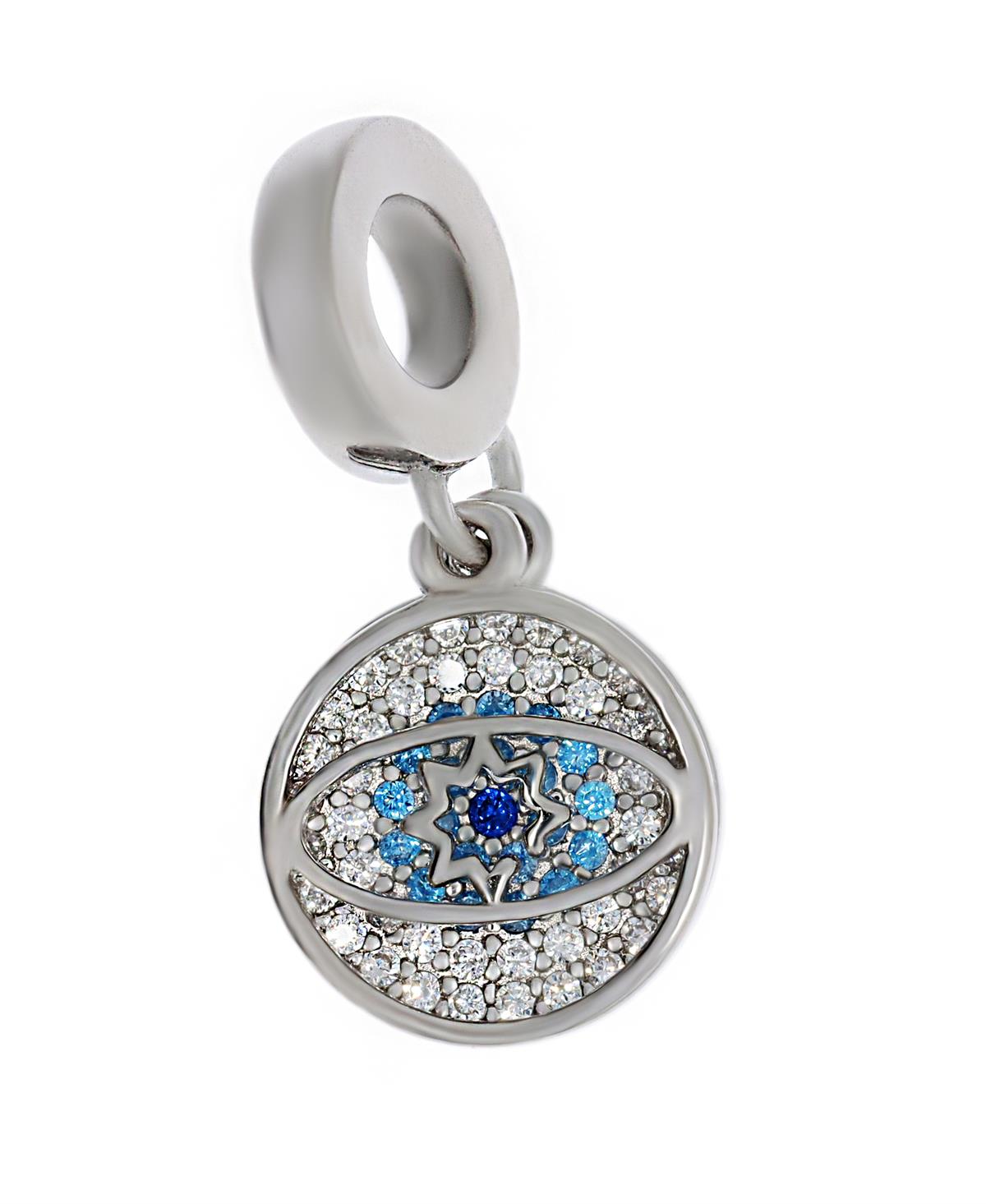 Bayan Gümüş Pandora Bileklik Uyumlu Nazar Boncuğu Model Charm
