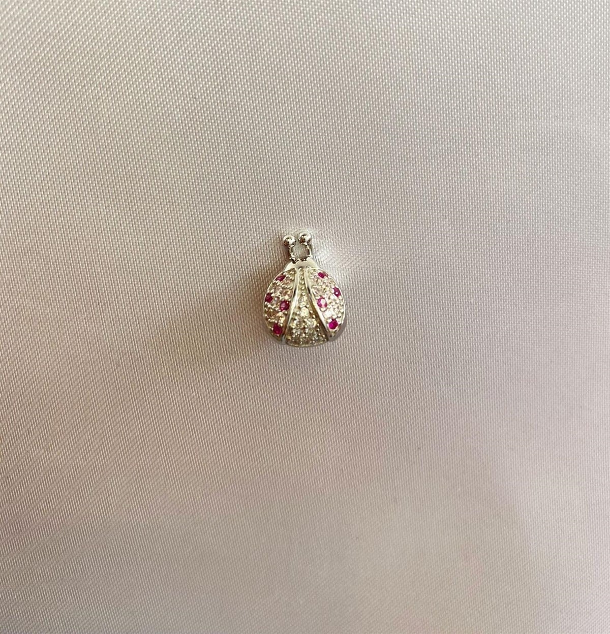 Bayan Gümüş Pandora Bileklik Uyumlu UğurBöceği Model Charm