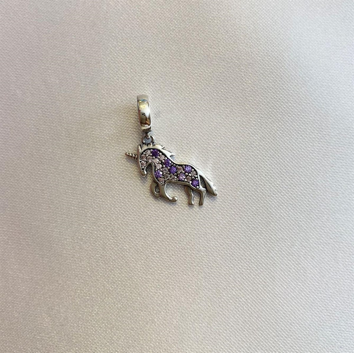 Bayan Gümüş Pandora Bileklik Uyumlu Unicorn Model Charm
