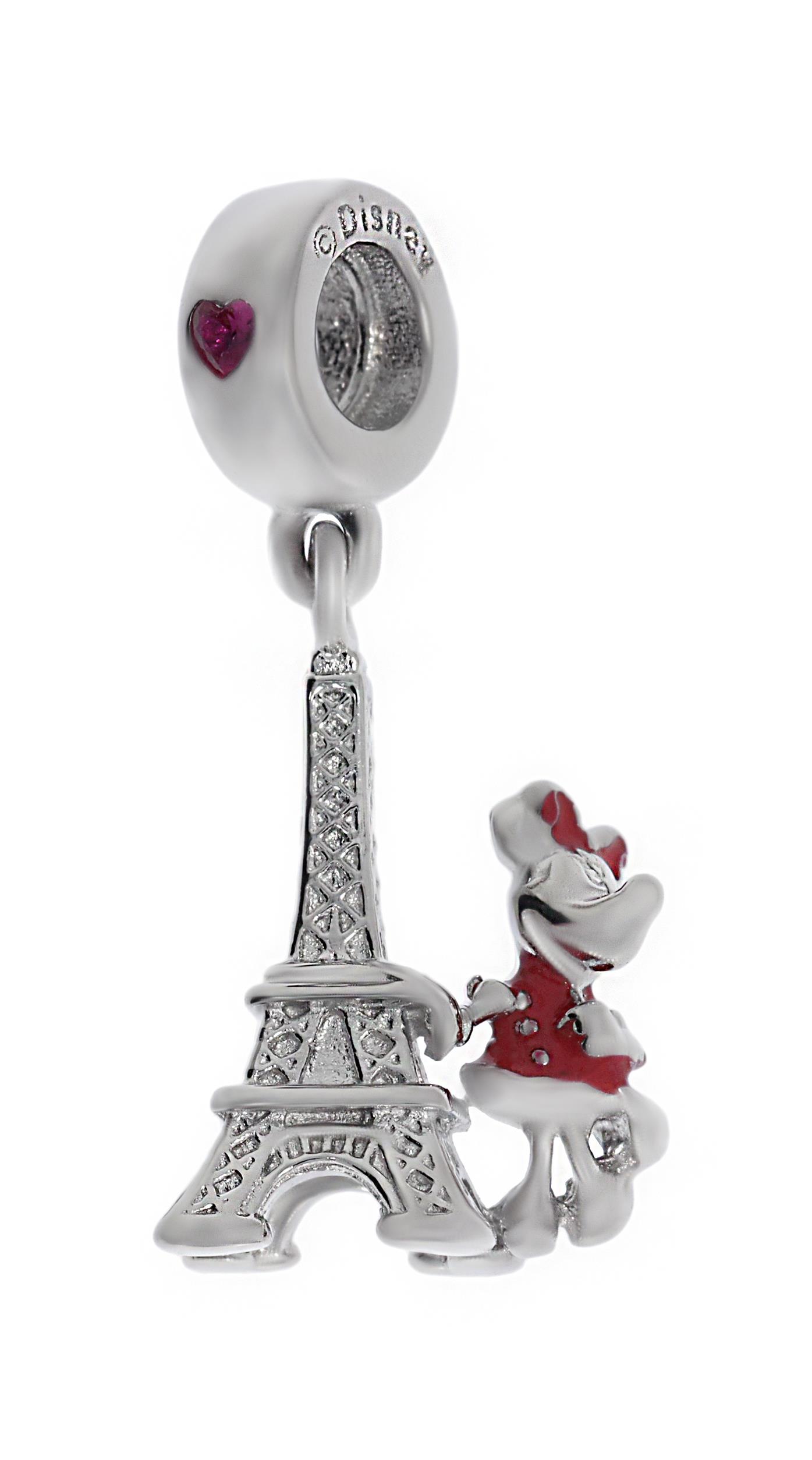 Bayan Minnie Mouse ve Eyfel Kulesi Model Charm