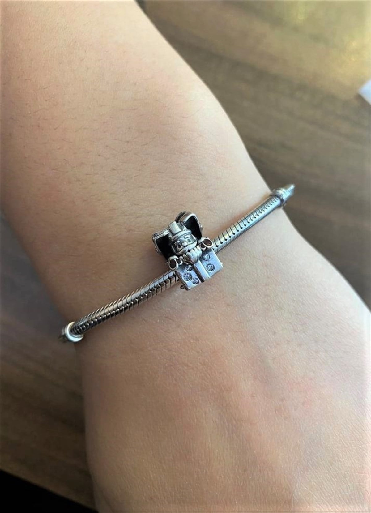 Bayan Noel Baba Model Gümüş Charm