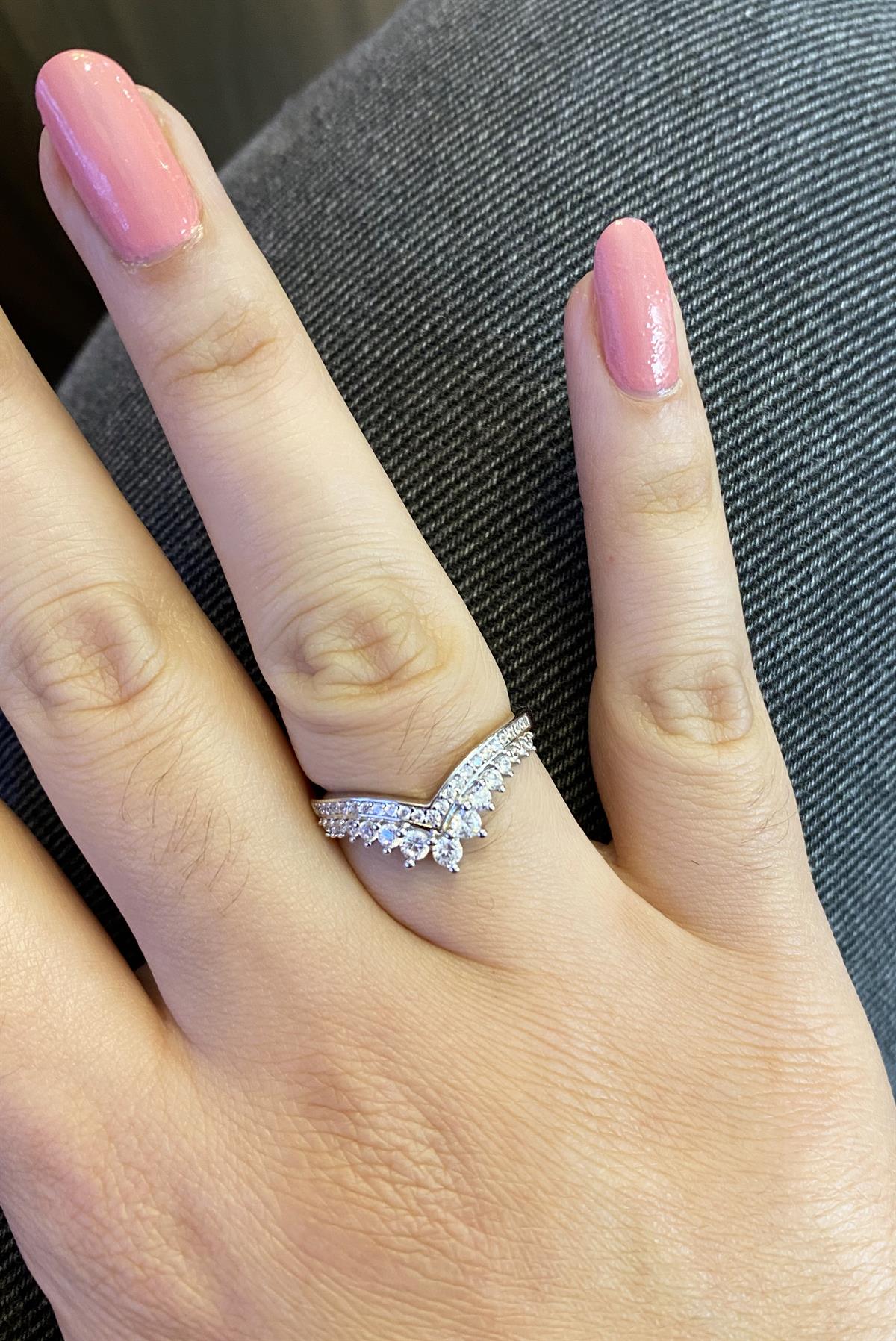 Bayan Taç Model Gümüş Yüzük