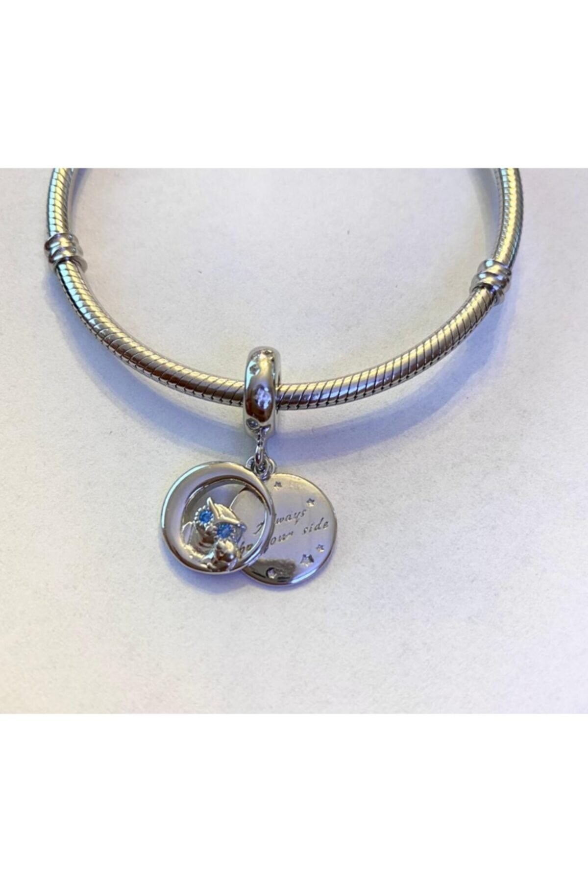Baykuş Model Gümüş Charm