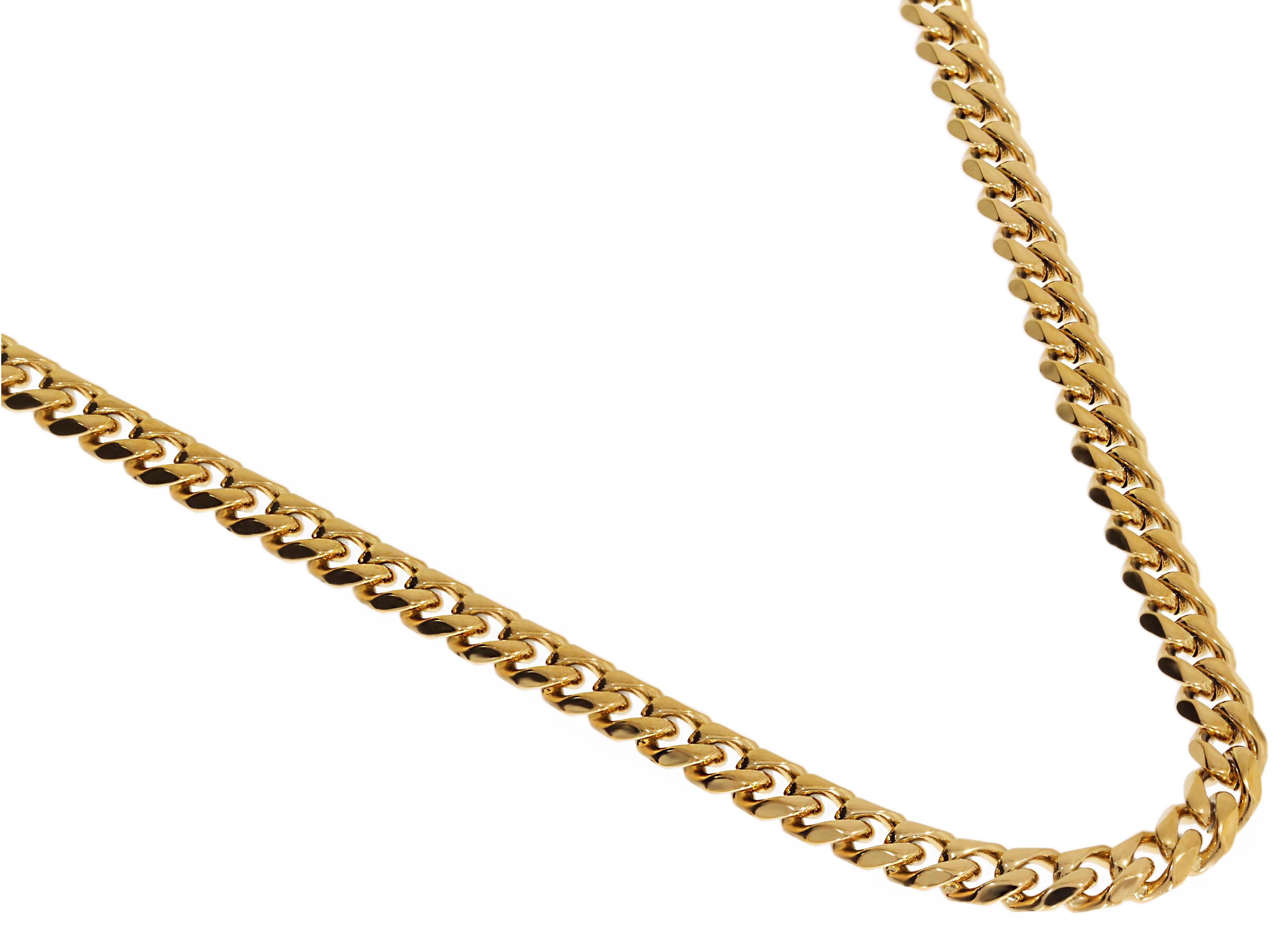 Erkek 4 mm Çelik Zincir Kolye