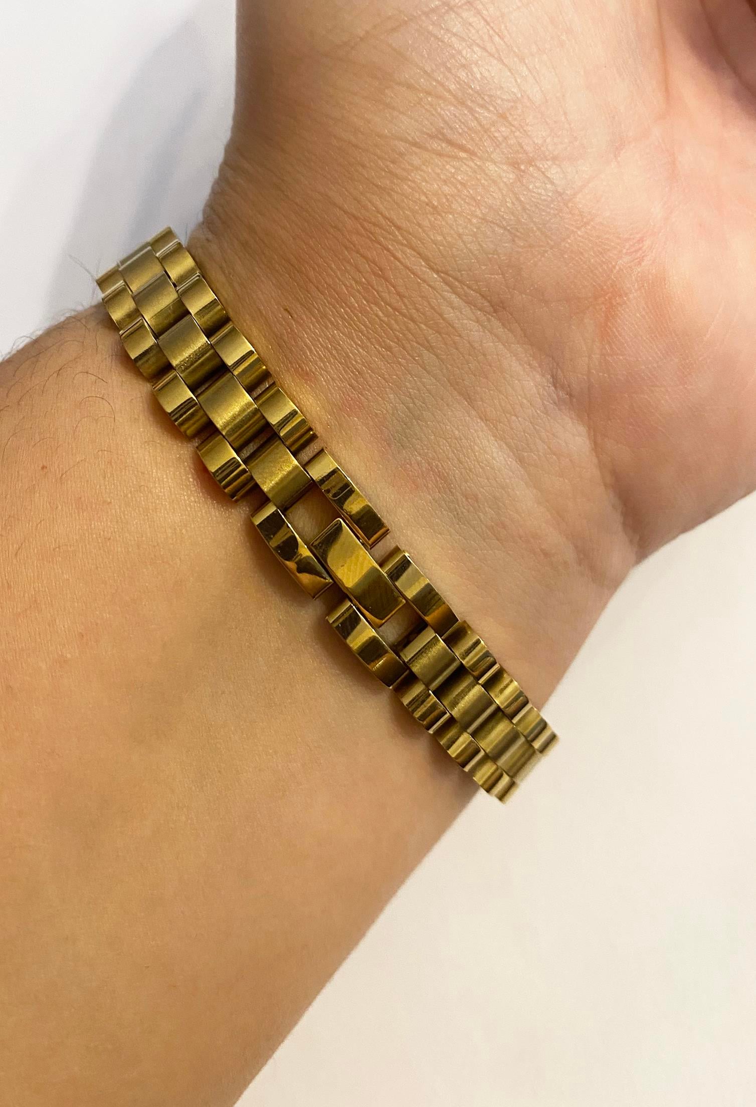 Erkek Hasır Model 1 cm Kalınlığında Çelik Bileklik