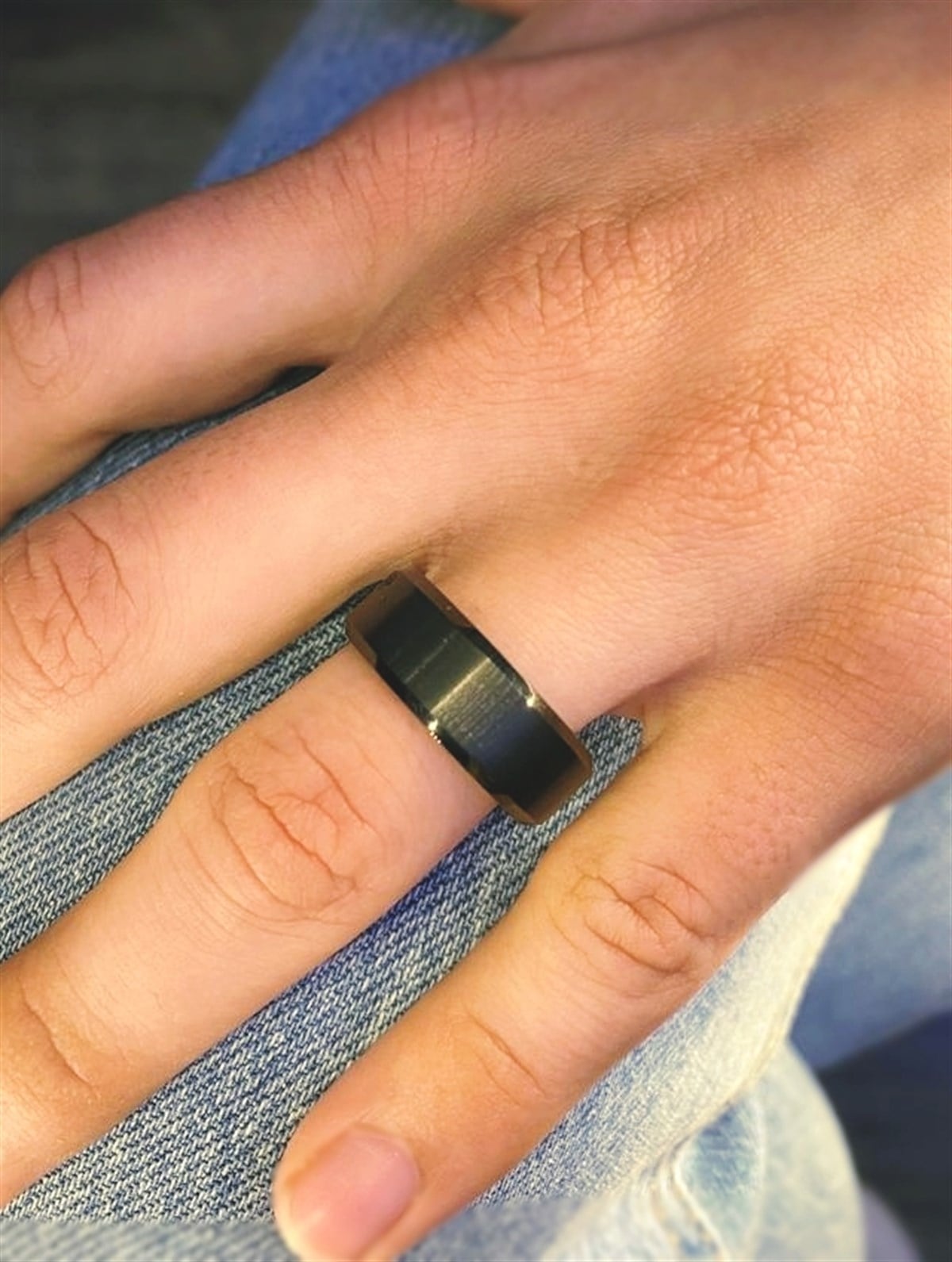 Erkek Tungsten Siyah Renk Yüzük