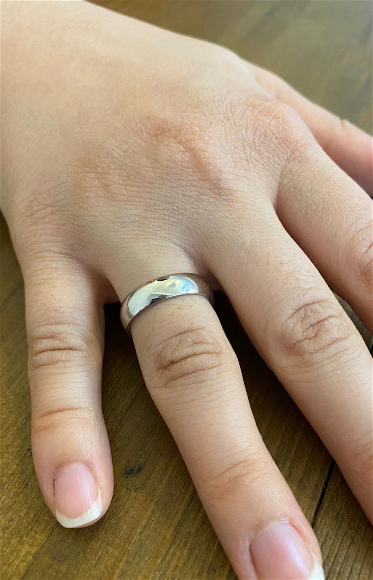 Kadın Alyans Model 5 mm Bombeli Gümüş Yüzük