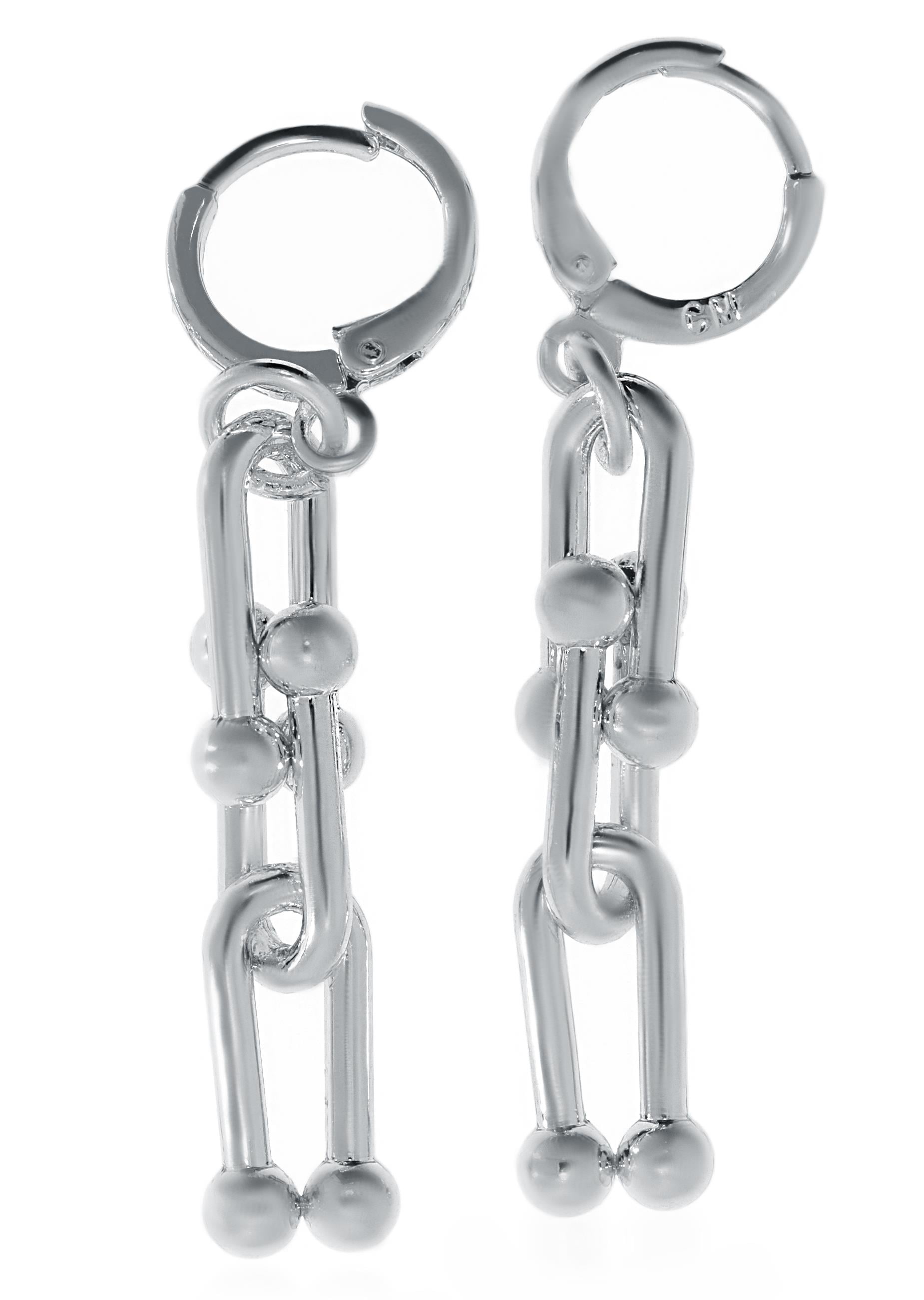 Kadın Çelik Halka Detay Küpe