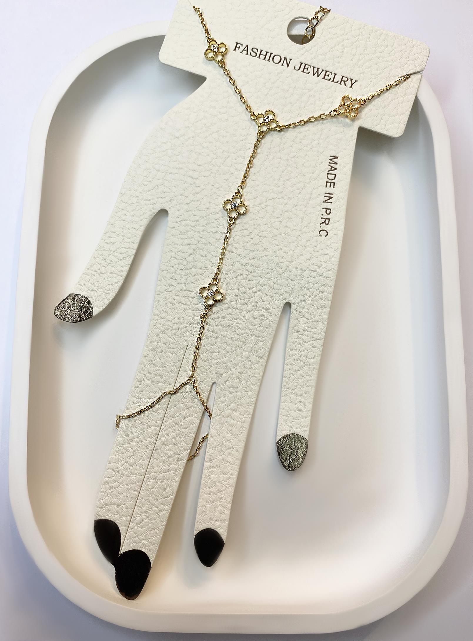 Kadın Çiçek Model Tektaş Detay Gold Renk Çelik Şahmeran 