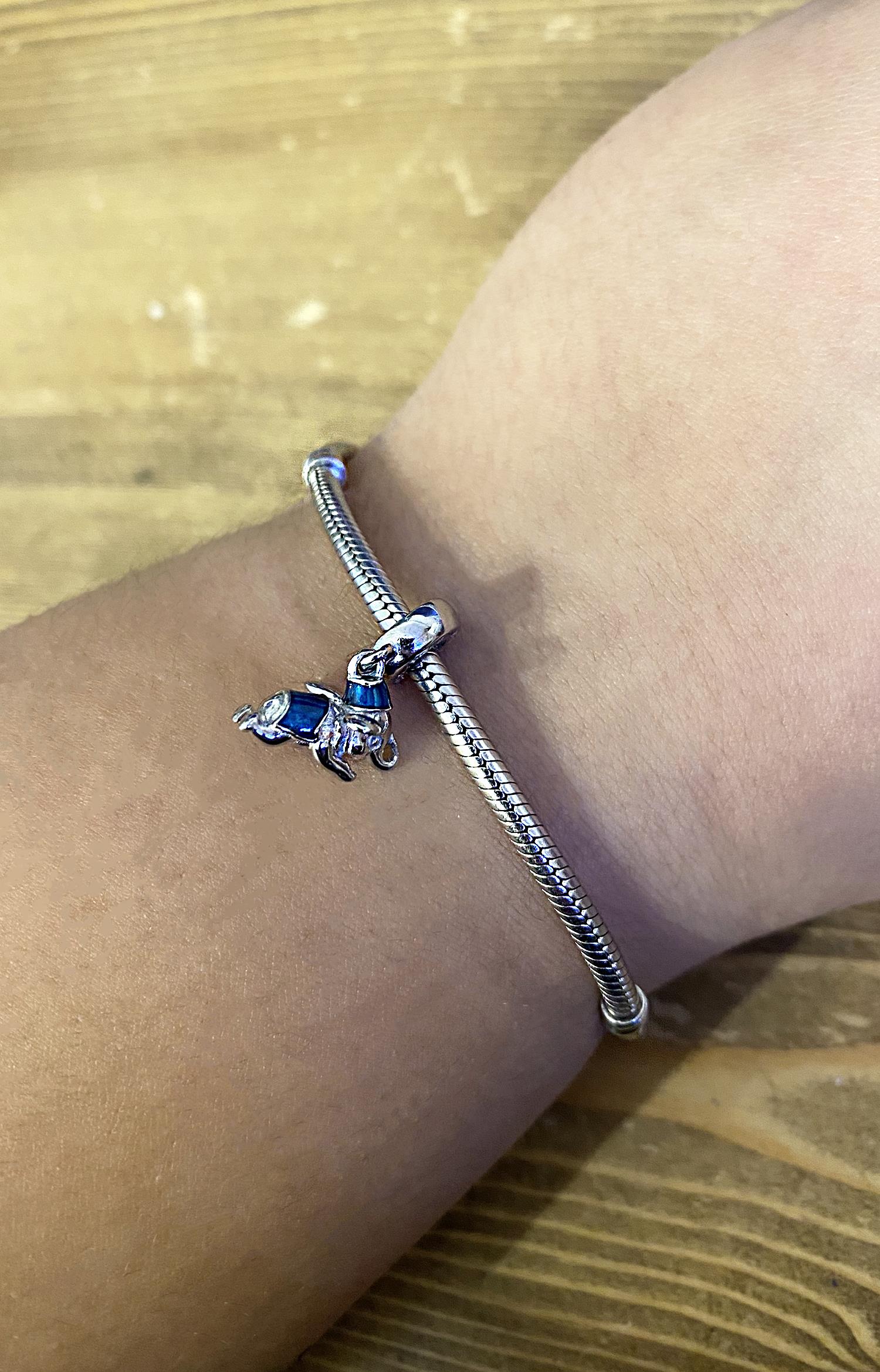 Kadın Dumbo Çizgi Film Karakteri Model Gümüş Charm