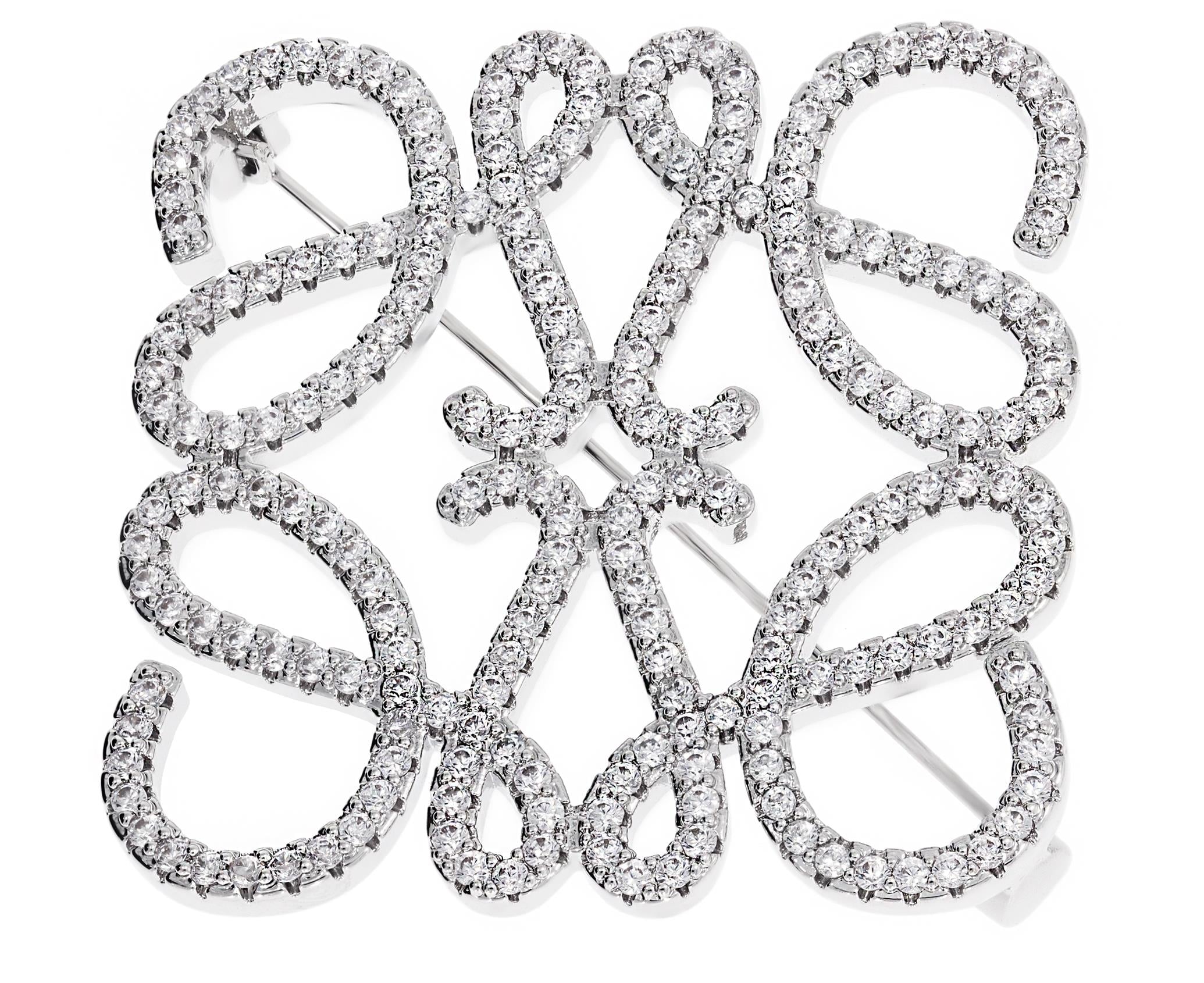 Kadın Love Model Taşlı Broş