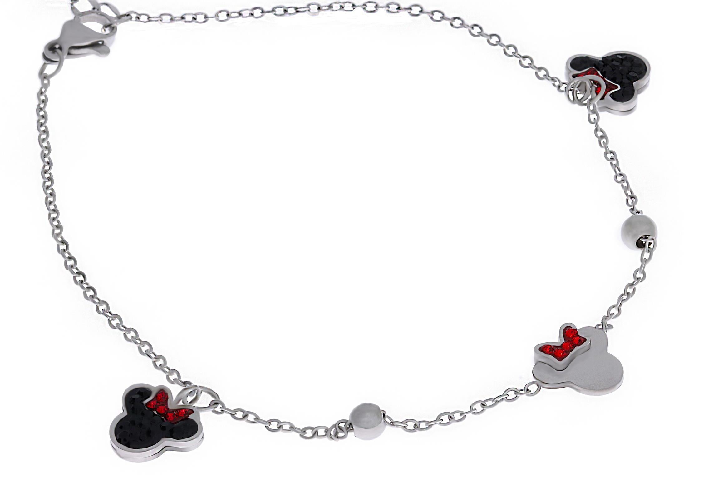Kadın Mickey Model Çelik Halhal