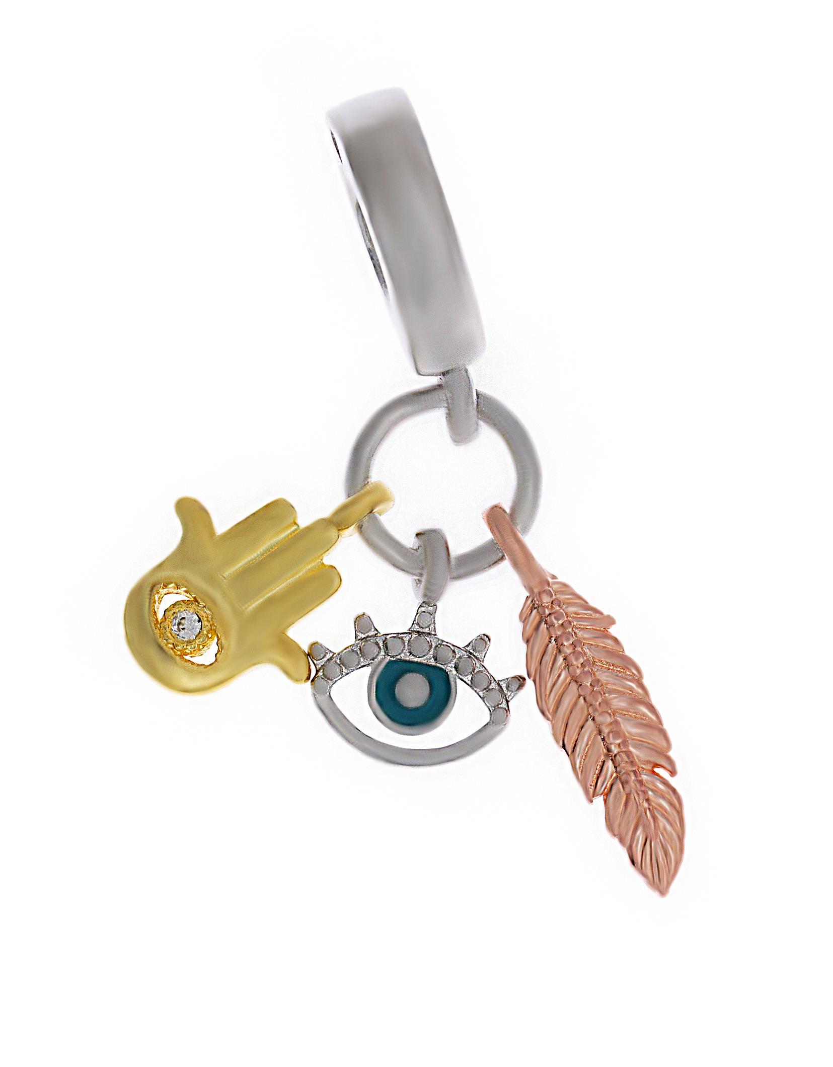 Kadın Şans Model Gümüş Charm 