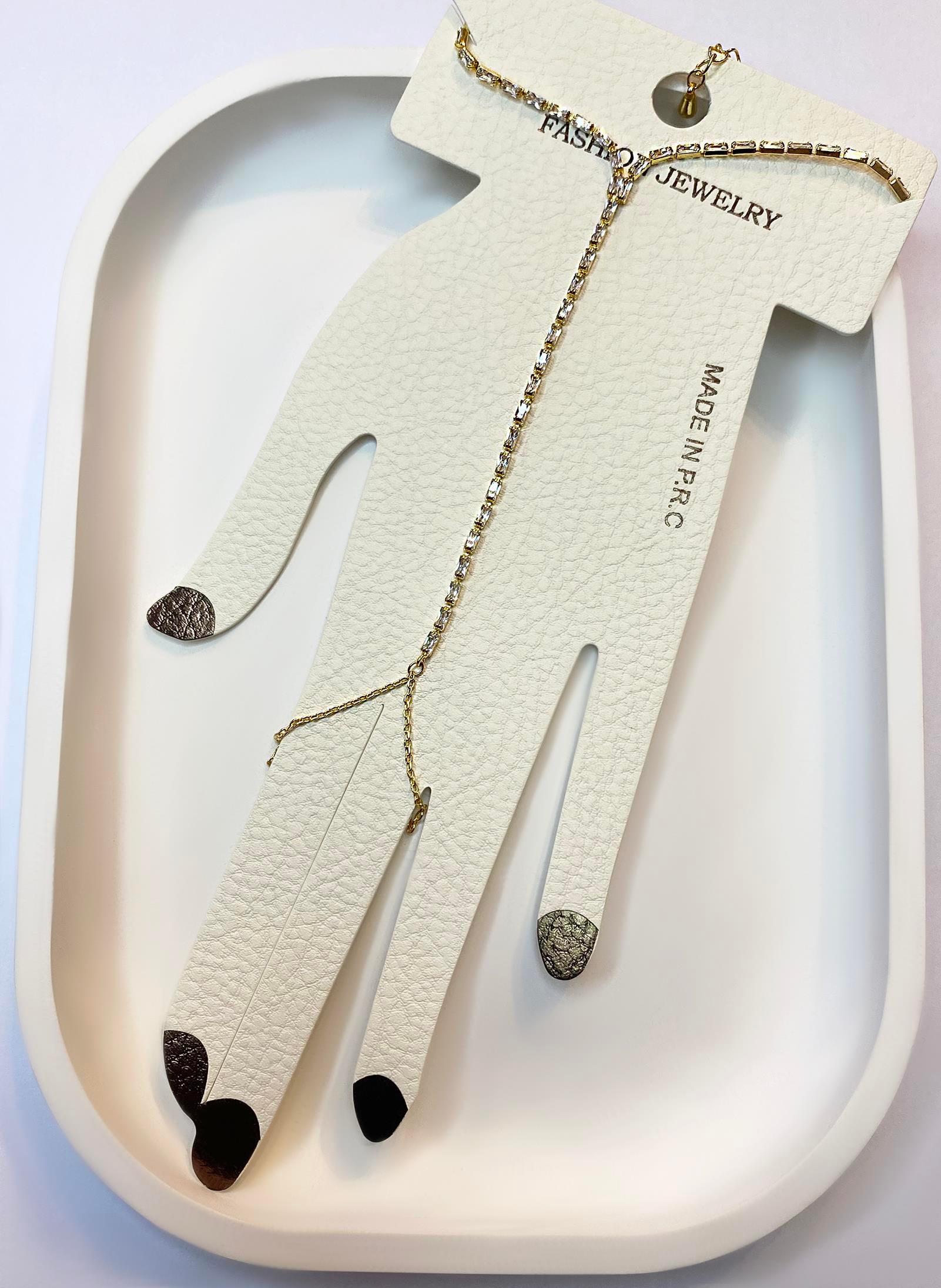 Kadın Sıralı Taş Model Gold Renk Taşlı Çelik Şahmeran