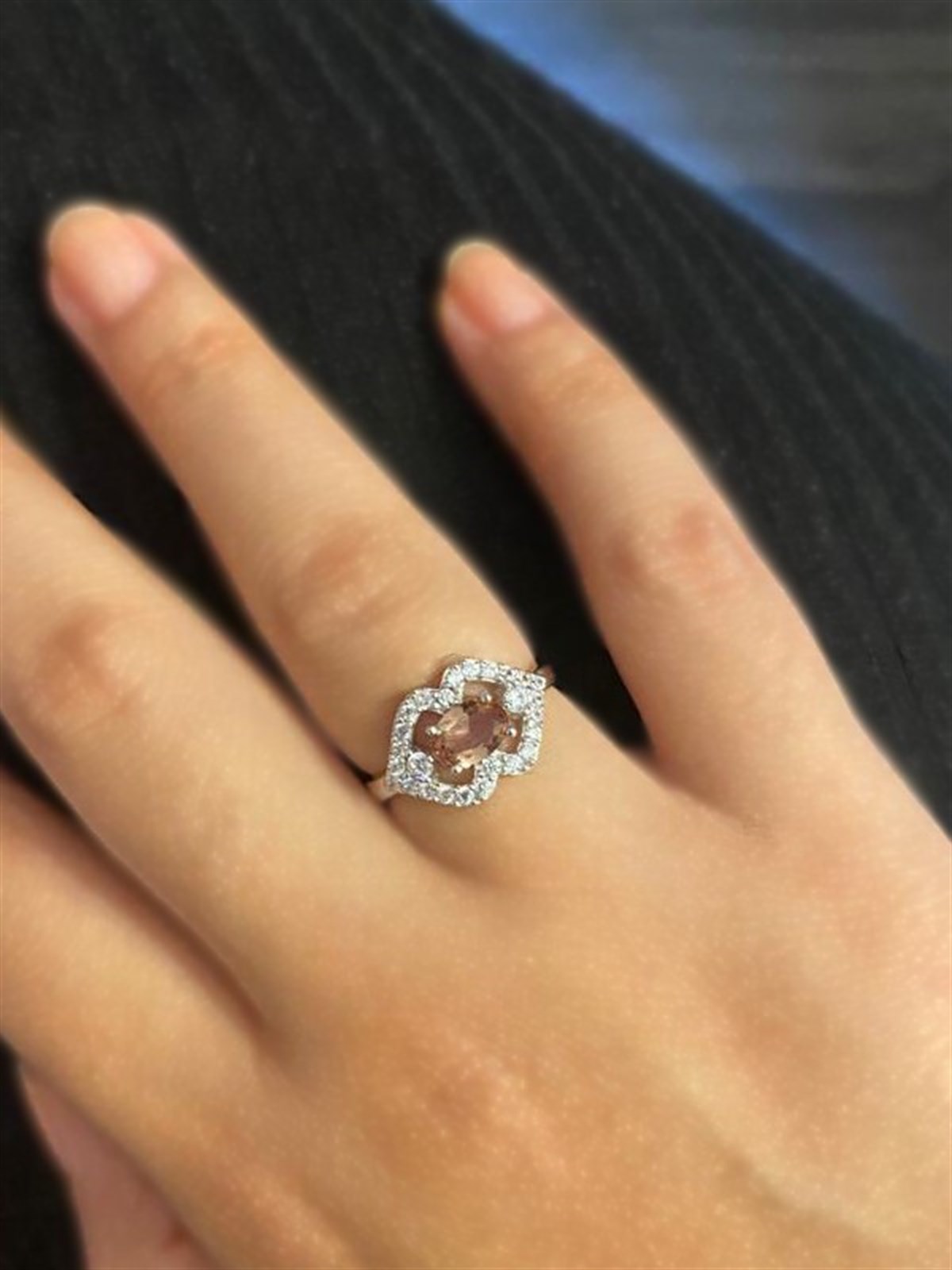 Kadın Sultanit Taş Detay Gümüş Yüzük