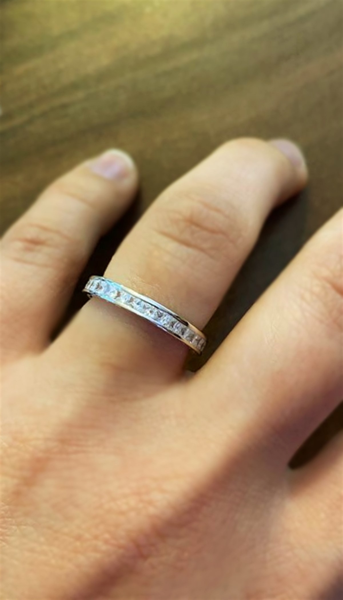 Kadın Tam Tur Gümüş Yüzük