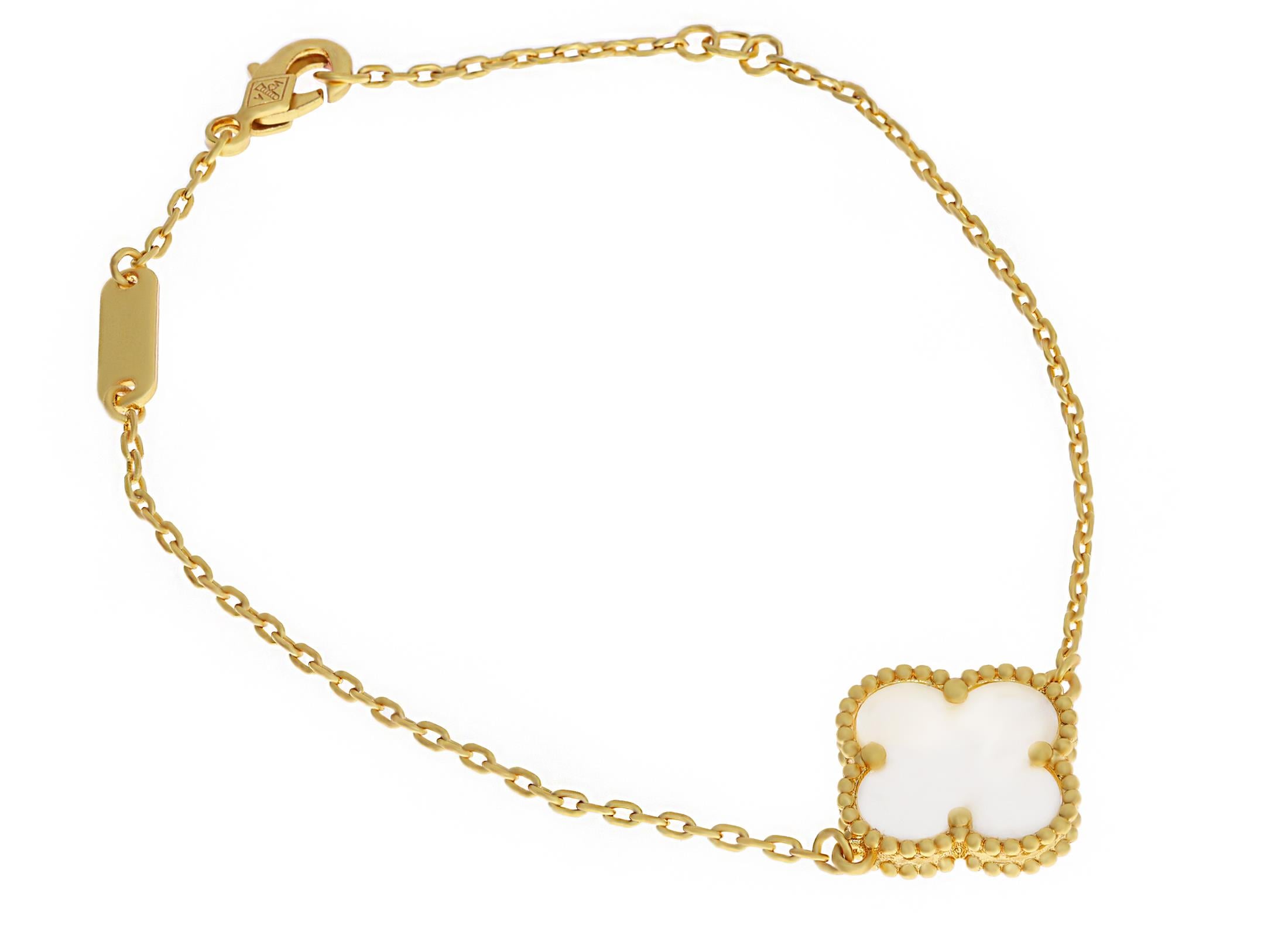 Kadın Tekli Yonca Model Çelik Bileklik 