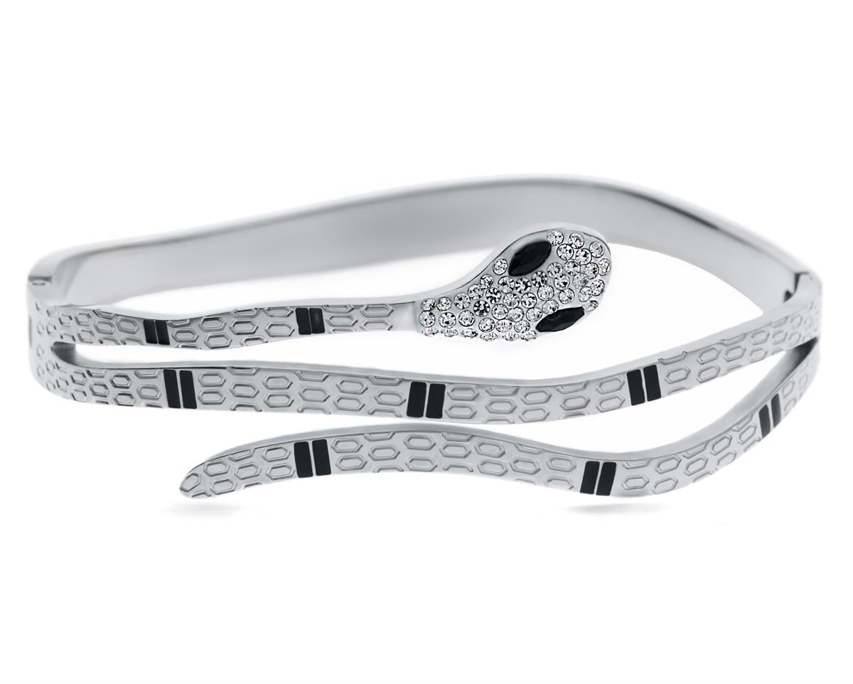 Kadın Yılan Model Çelik Bilezik