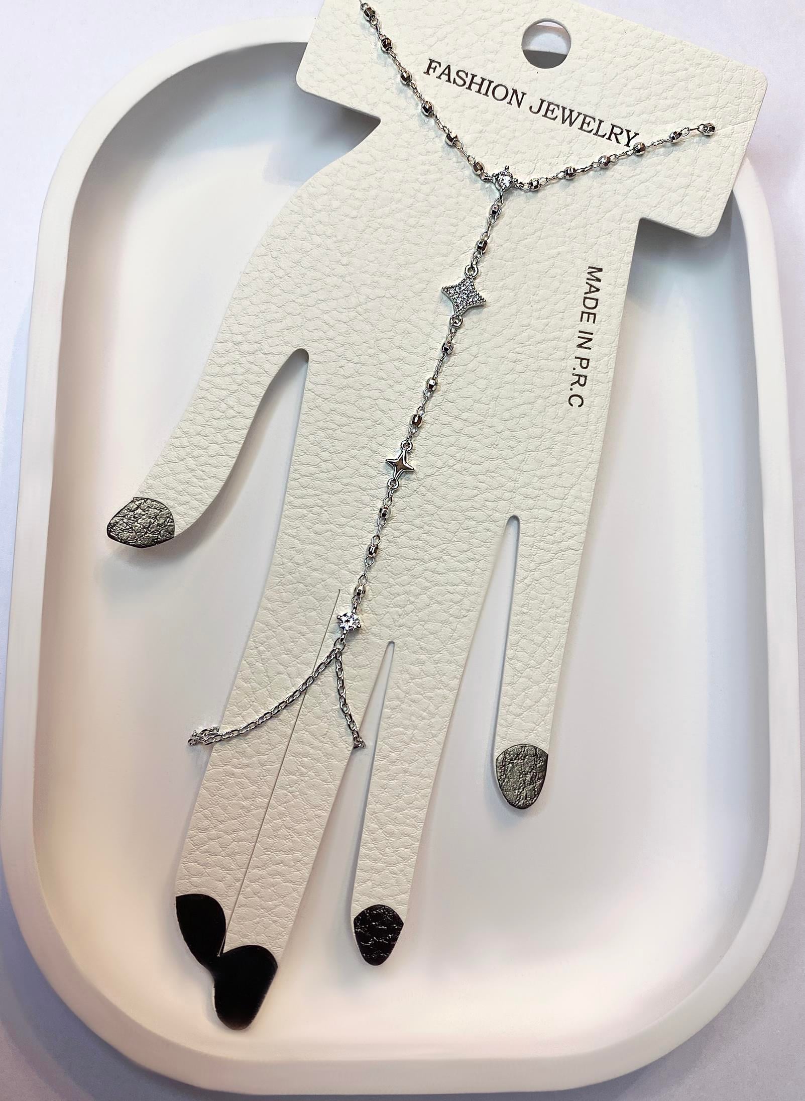 Kadın Yıldız Model Taşlı Çelik Şahmeran 