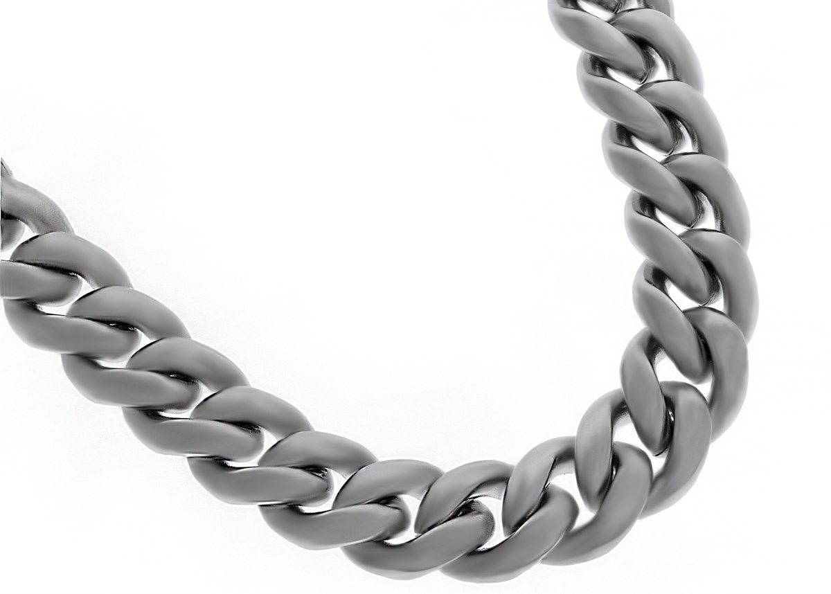 Unisex 10 mm Panzer Çelik Kolye