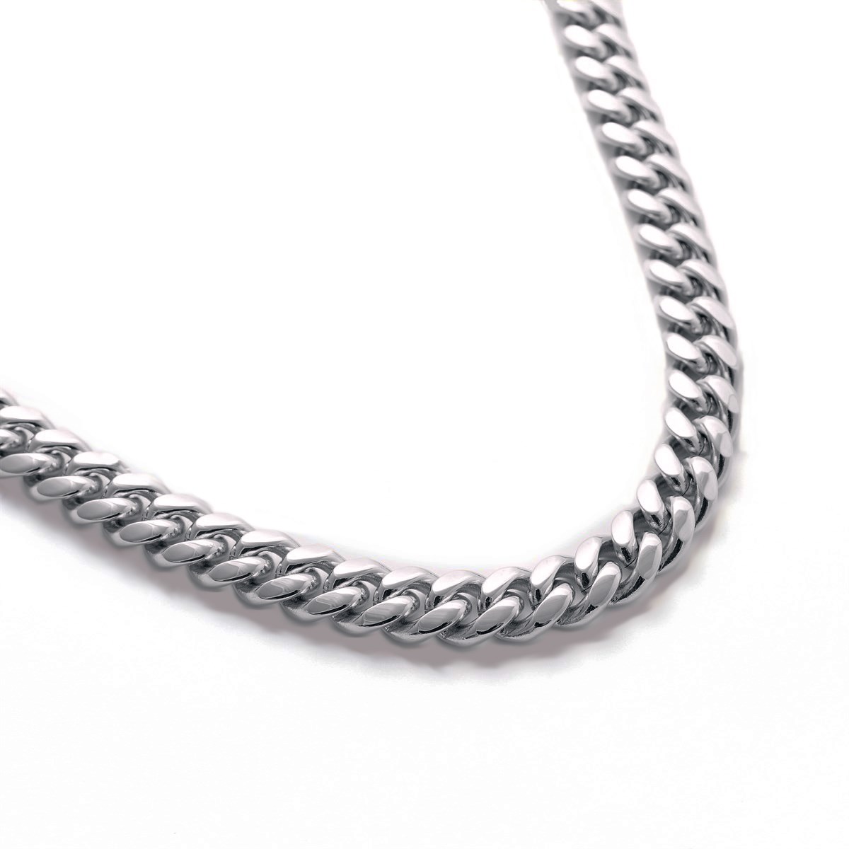 Unisex Çelik 12 mm Panzer Zincir Kolye 