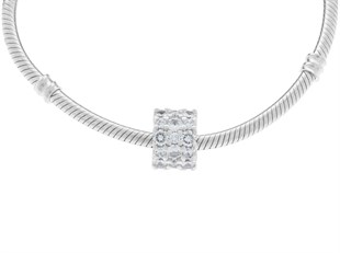  Bayan Gümüş Pandora Bileklik Uyumlu Işıltılı Taş Charm