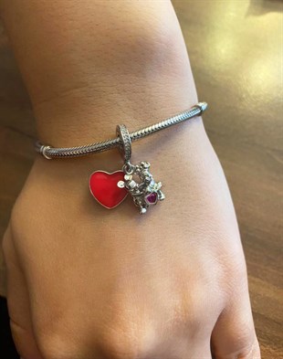  Disney Mickey Mouse & Minnie Mouse Aşk Charm