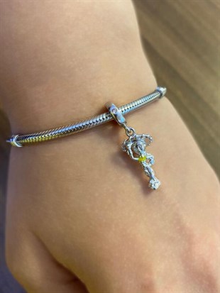  Disney Pixar Toy Story Jessie Dangle Gümüş Charm