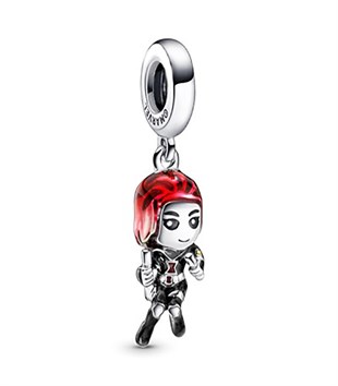  Gümüş Marvel Avengers Black Widow Charm